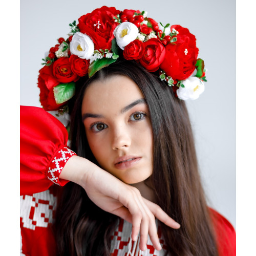 Віночок з ексклюзивних піонів
